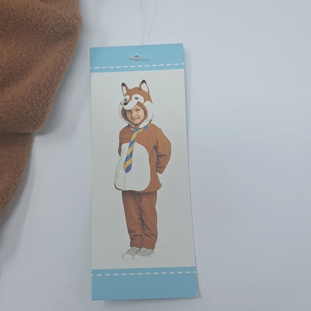 Old Navy New With Tags Infant Fox‎ With Tie Fleece Hooded 2pc Costume Size 0-6M